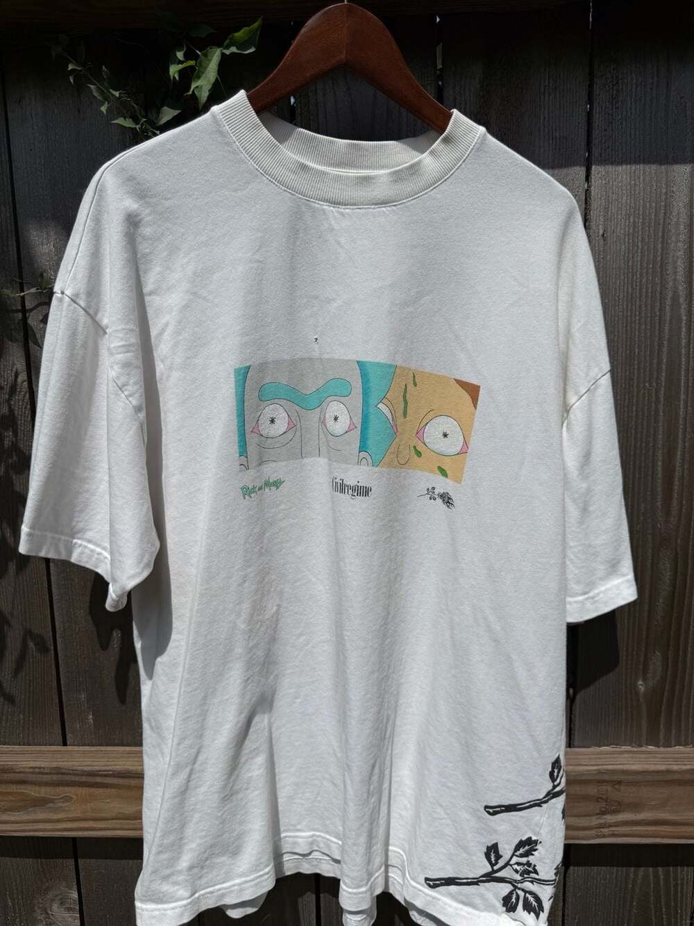 Civil Regime Rick and Morty T-Shirt Size Large White Graphic Print